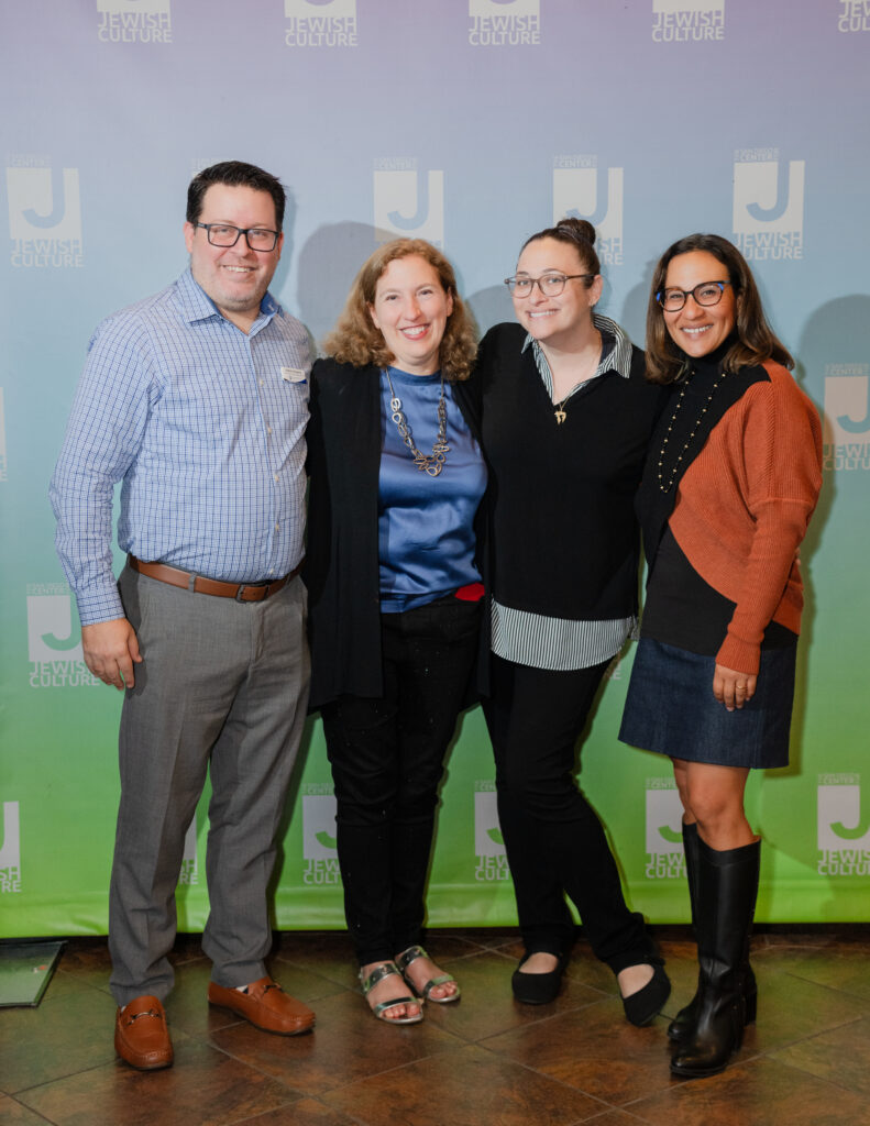 Jewish Federation Staff pose with Jewish Author Dara Horn