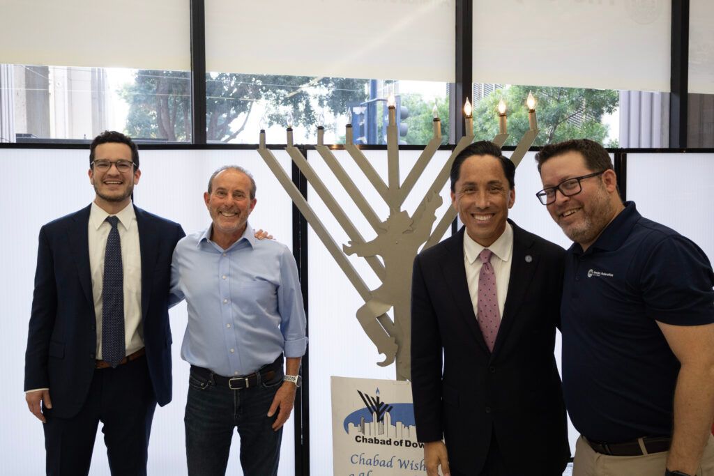The Finest Community Coalition Joined Mayor Todd Gloria for a Menorah Lighting at City Hall