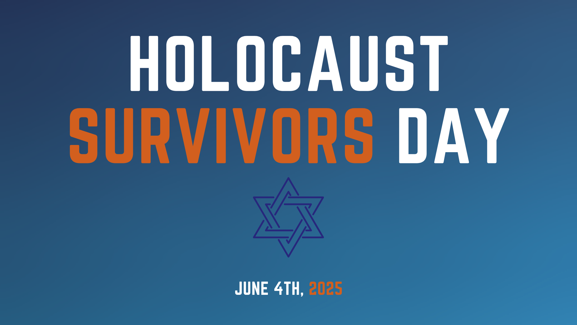 Today, June 4, is Holocaust Survivor’s Day.