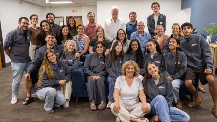 The 2026-27 ShinShinim in their San Diego jackets with Federation staff