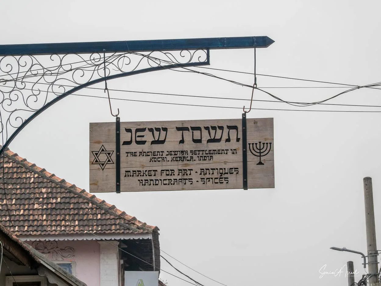 The Jew Town street sign in Kochi