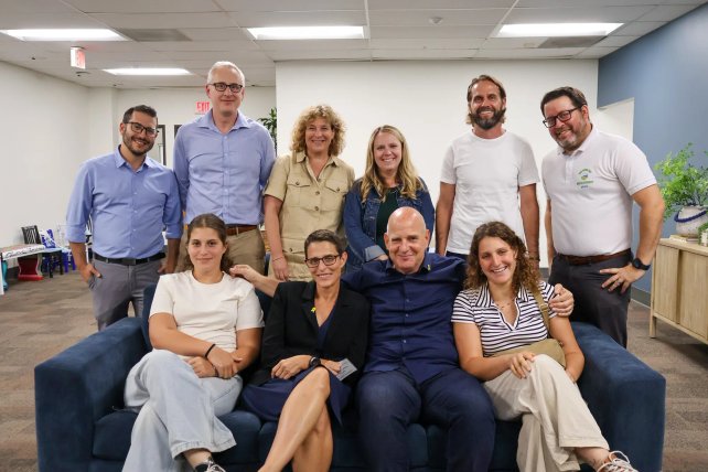 San Diego and Sha'ar HaNegev leaders together during the Sha'ar HaNegev mayor's visit